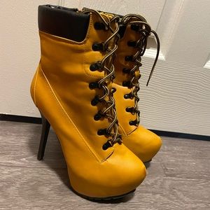 “Timberland Style” Platform Boots